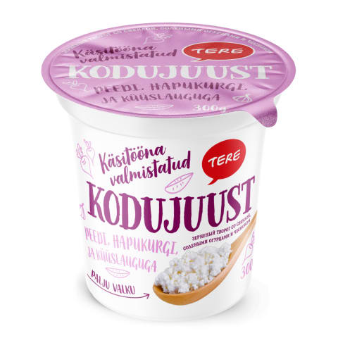 Kodujuust peedi-hapukurgi-küüslaugu, TERE, 300 g