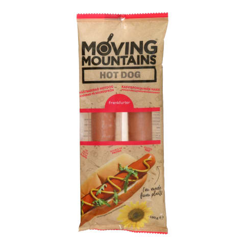 Aug. dešrelės MOVING MOUNTAINS HOT DOG, 180 g