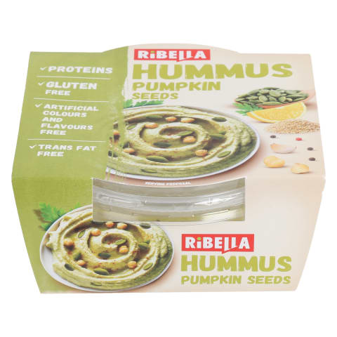 Kikerhernehummus kõrvitsaseemnetega, RIBELLA, 200 g