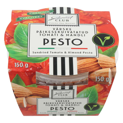 Pesto päiksekuivatatud tomati & mandli 150g