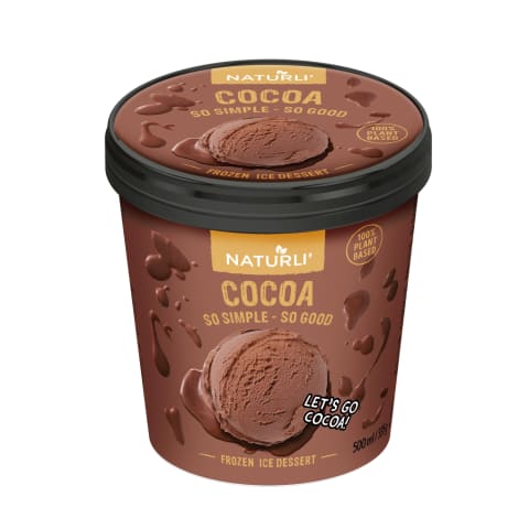 Deserts Naturli kakao saldēts 500ml/335kg