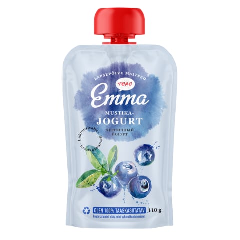 Jogurt mustika Emma laktoosivaba 110g