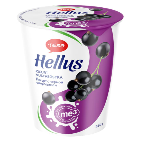 Jogurt mustasõstra, HELLUS, 350 g