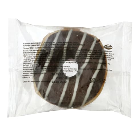 Spurga DONUTS su kakaviniu glaistu (atitirpinta), 55 g Spurga DONUTS su kakaviniu glaistu (atitirpinta), 55 g
