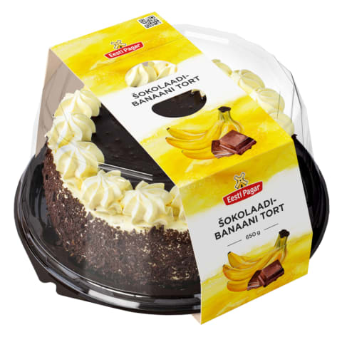 Šokolaadi-banaani tort Eesti Pagar 650g