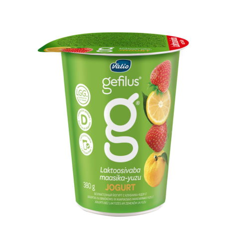 Jogurt maasika-yuzu lv Gefilus  380g