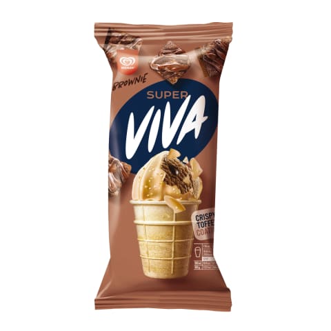 Saldējums Super Viva Brownie 170ml/93g