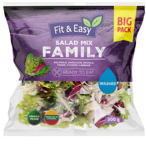 Plautų salotų mišinys FIT&EASY FAMILY, 300 g
