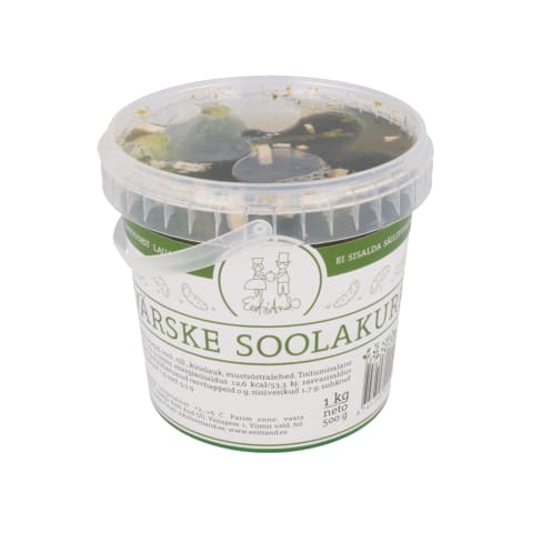 Värske soolakurk ämbris 1kg