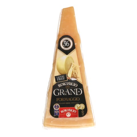 Kiet. sūris ROKIŠKIO GRAND, 37%, 36 mėn, 180g