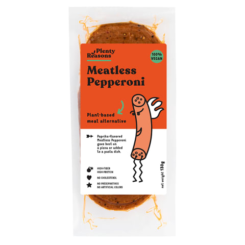 Taimne vorst pepperoni Plenty Reasons 130g