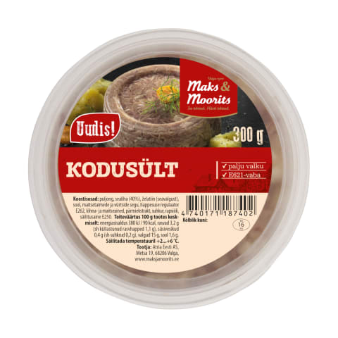 Kodusült Maks&Moorits 300g