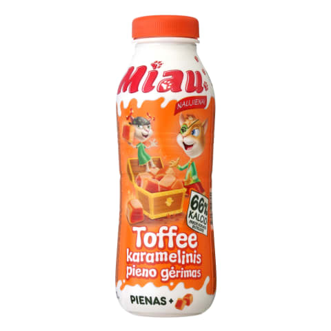 Karamelinis pieno gėrimas TOFFEE MIAU, 450 ml