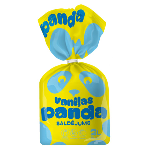 Saldējums Panda vaniļas 2L/800g