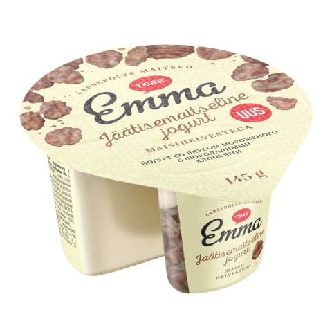 Jogurt jäätisemaitseline maisihelvestega, EMMA, 145 g