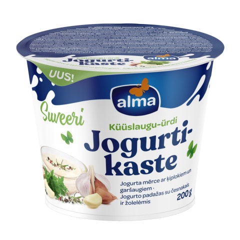 Alma jogurtikaste küüslaugu-ürdi 200g