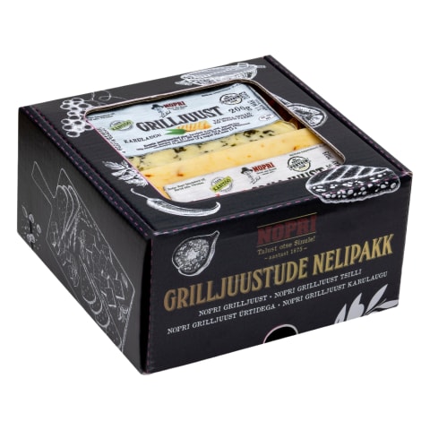 Grilljuustude nelipakk, NOPRI, 800 g