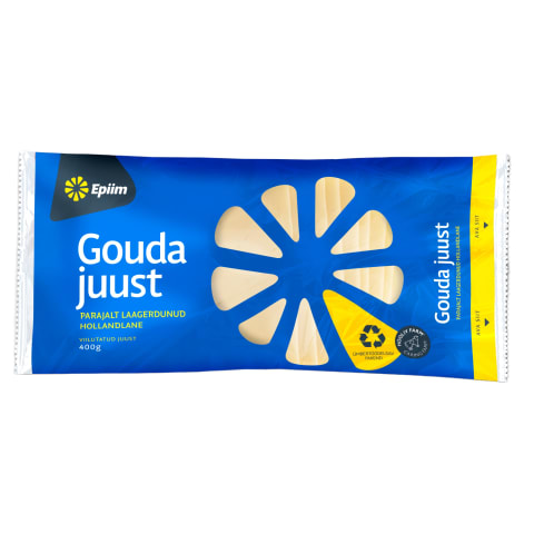 Gouda juust viilutatud, E-PIIM, 400 g