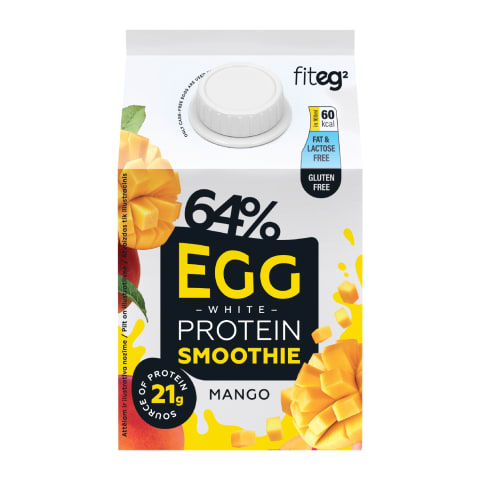 Munavalgevalgu smuuti mangopüreega Fiteg2 300ml