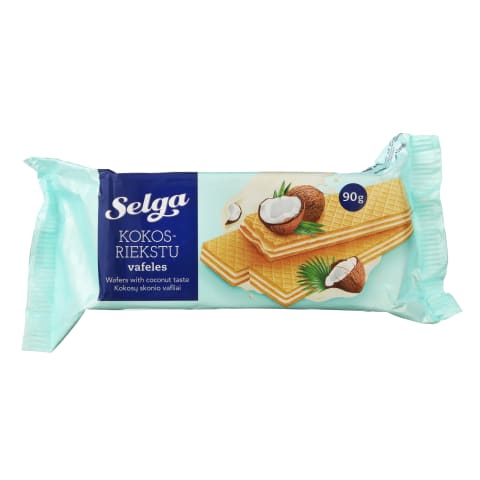 Kokosų skonio vafliai SELGA, 90 g