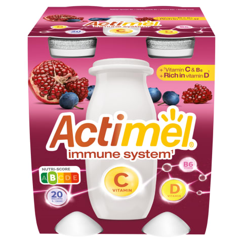 Jog. dzēr. Actimel granātābolu melleņu 4x100g