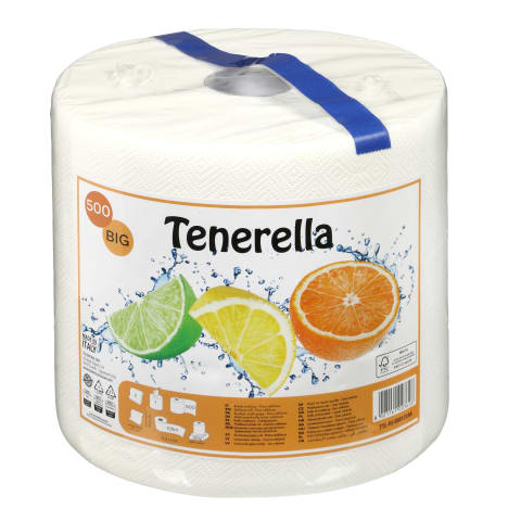 Popieriniai rankšluosčiai TENERELLA MULTIPURPOSE, 2 sl., 500 lap., 1 rit.