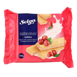 Vafliai su spanguolų įdaru SELGA, 180 g