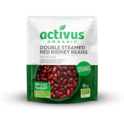 Ekologiškos raudonosios pupelės be skysčio ACTIVUS, 150 g
