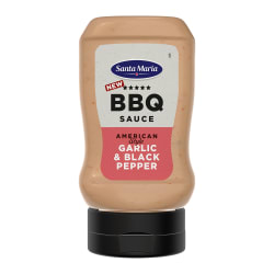 BBQ padažas SANTA MARIA GARLIC & BLACK PEPPER, 280 g