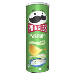 Bulvių traškučiai su grietine ir svogūnais PRINGLES, 165 g