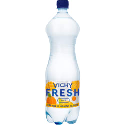 Negazuotas apelsinų ir mangų skonio vanduo VICHY FRESH ORANGE & MANGO, 1,5 l
