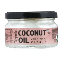 Ekologiškas šalto spaudimo nerafinuotas kokosų aliejus AMRITA, 200 ml