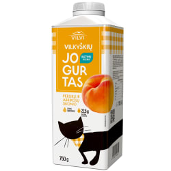 Persikų ir abrikosų skonio jogurtas VILVI, 2 % rieb., 750 g