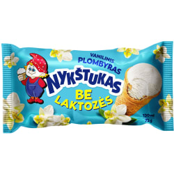 Vanilinis plombyras be laktozės NYKŠTUKAS vafliniame puodelyje, 130 ml / 72 g