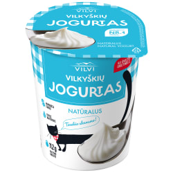 Natūralus jogurtas VILVI VILKYŠKIŲ, 6 %, 350 g