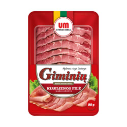 Mažai rūkyta GIMINIŲ kiaulienos filė, a. r., 90 g