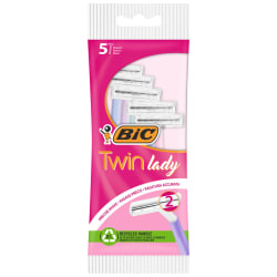 Moteriški vienkartiniai skustuvai BIC TWIN LADY SENSITIVE, 5 vnt.