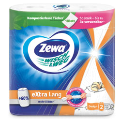 Popieriniai rankšluosčiai ZEWA WISCH & WEG, 2 sluoksnių, 2 ritinėliai