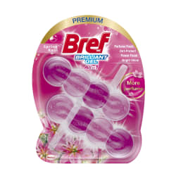 Valiklis-gaiviklis BREF BRILLIANT GEL SPRING RAIN, 2x42 g