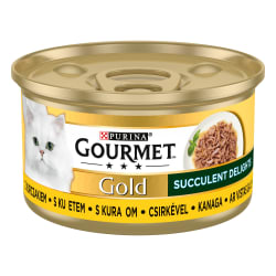 Konservai katėms su vištiena GOURMET GOLD SUCCULENT DELIGHT, 85 g