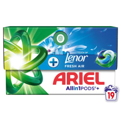 Skalbimo kapsulės ARIEL FRESH AIR, 19 vnt