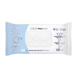 Drėgnos servetėlės SLEEPY AQUA CARE, 50 vnt