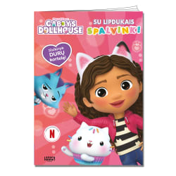 Spalvinimo knyga GABBYS DOLLHOUSE. SPALVINK, 3-6 m.