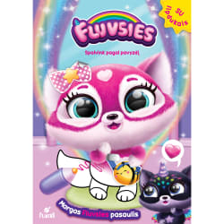 Spalvinimo knyga Julija Leonavičienė SUSIPAŽINK SU FLUVSIES. SPALVINK IR LIPINK, 3-6 m.