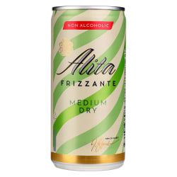 Gazuotas pusiau putojantis nealkoholinis vynas ALITA FRIZZANTE MEDIUM DRY (0%), 200 ml