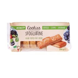 Sluoksniuotos tešlos sausainiai RIMI SFOGLIATINE su cukrumi, 200 g