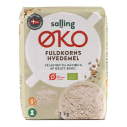 Ekologiški visų grūdo dalių kvietiniai miltai SALLING EKO, 1 kg