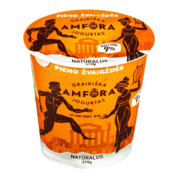 Jogurtas GRAIKIŠKA AMFORA, natūralus, 3,9 % rieb., 370 g
