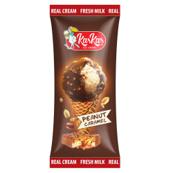 Žemės riešutų plombyras su karamele ragelyje KAR KAR, 150 ml / 90 g