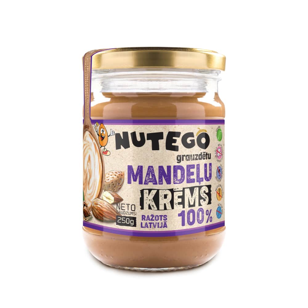 Mandeļu krēms Nutego 100% 250g